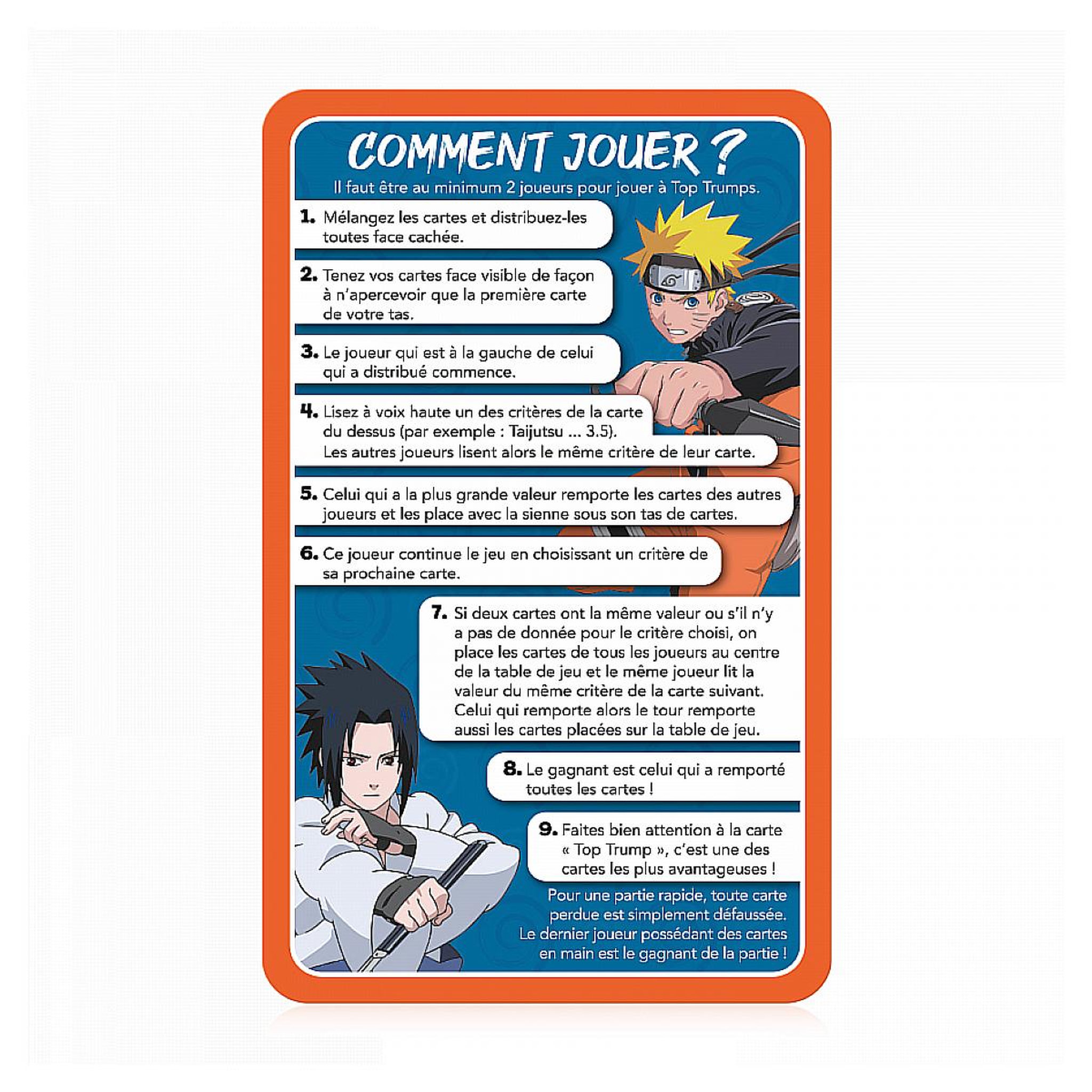 Voir la diapositive 5 : Winning Moves Top trumps - Naruto shippuden