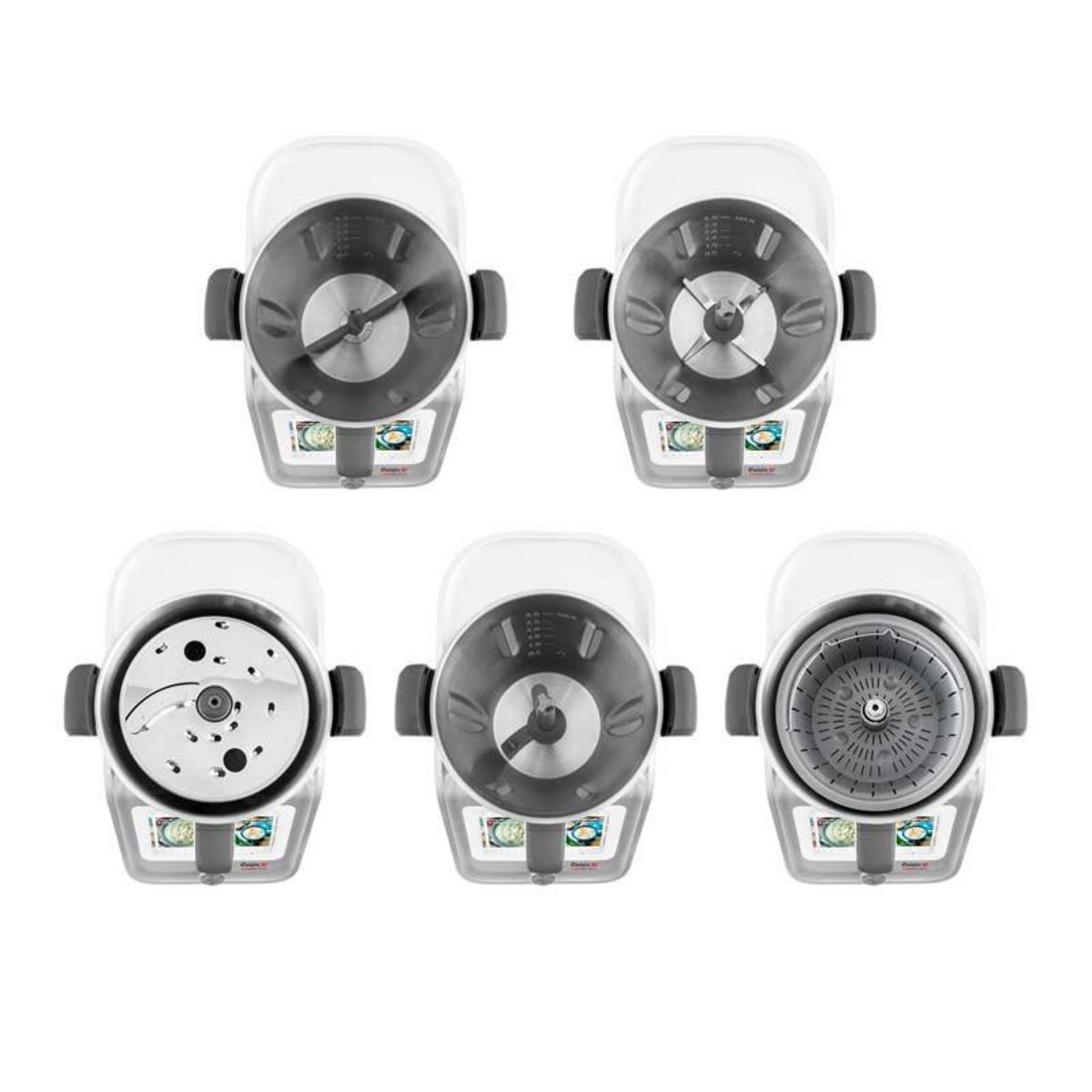 KITCHENCOOK Robot Cuiseur Connecté 800 Recettes Cuisioxtconnect Gris Kitchencook