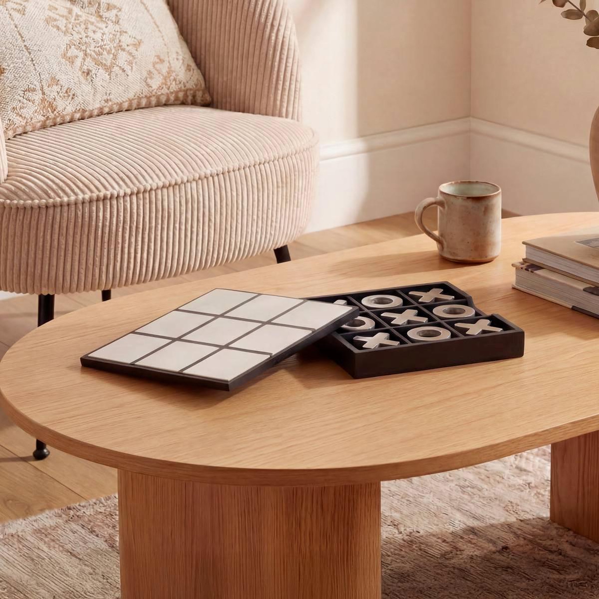 Voir la diapositive 4 : ATMOSPHERA Jeu de morpion déco  bilal  21cm noir