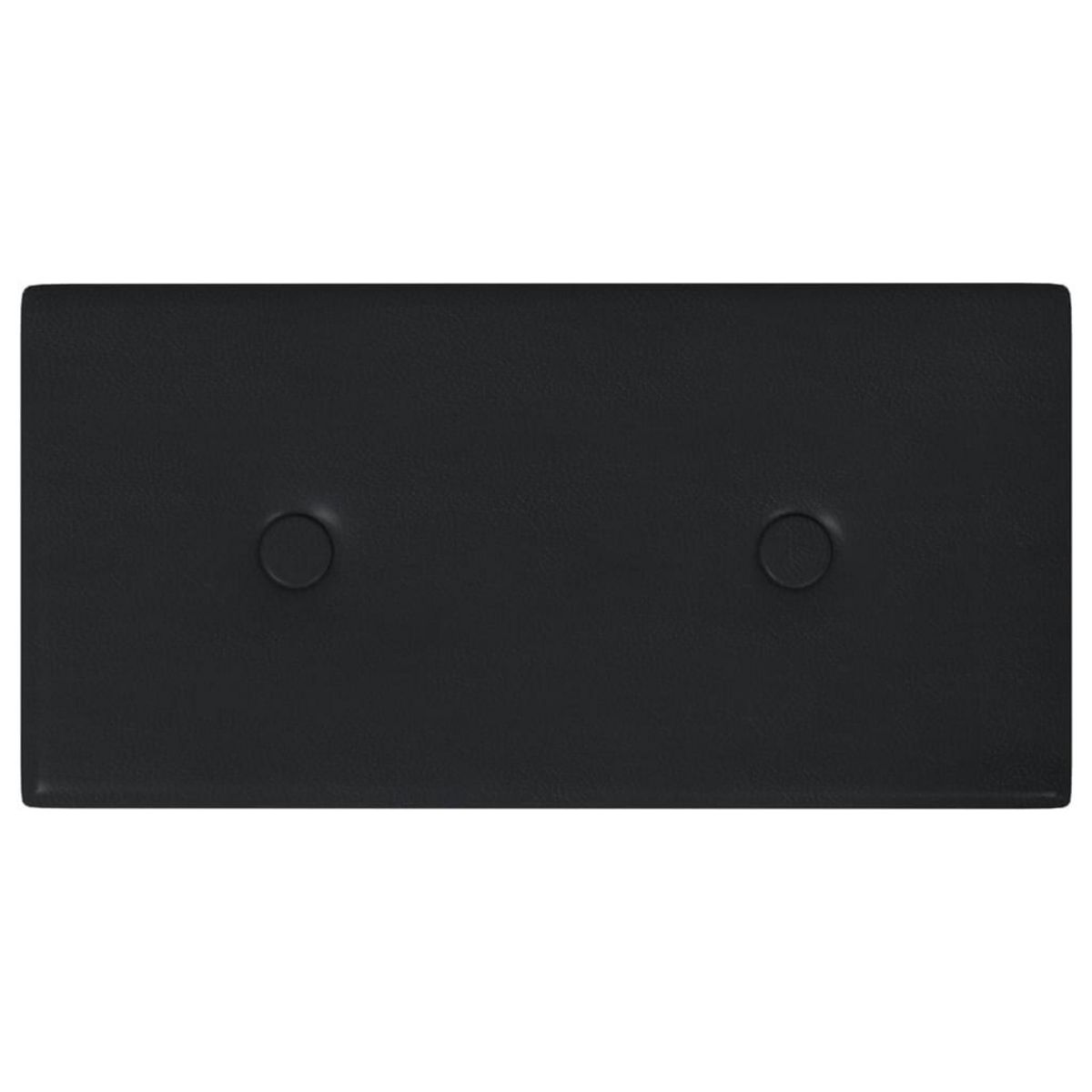 VIDAXL Panneaux muraux 12 pcs Noir 30x15 cm Similicuir 0,54 m^2