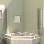 VIDAXL Enclos de bain 120x140 cm Verre trempe Transparent