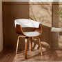 Voir la diapositive 2 : Rendez vous déco Chaise en cuir synthétique blanc-Piada