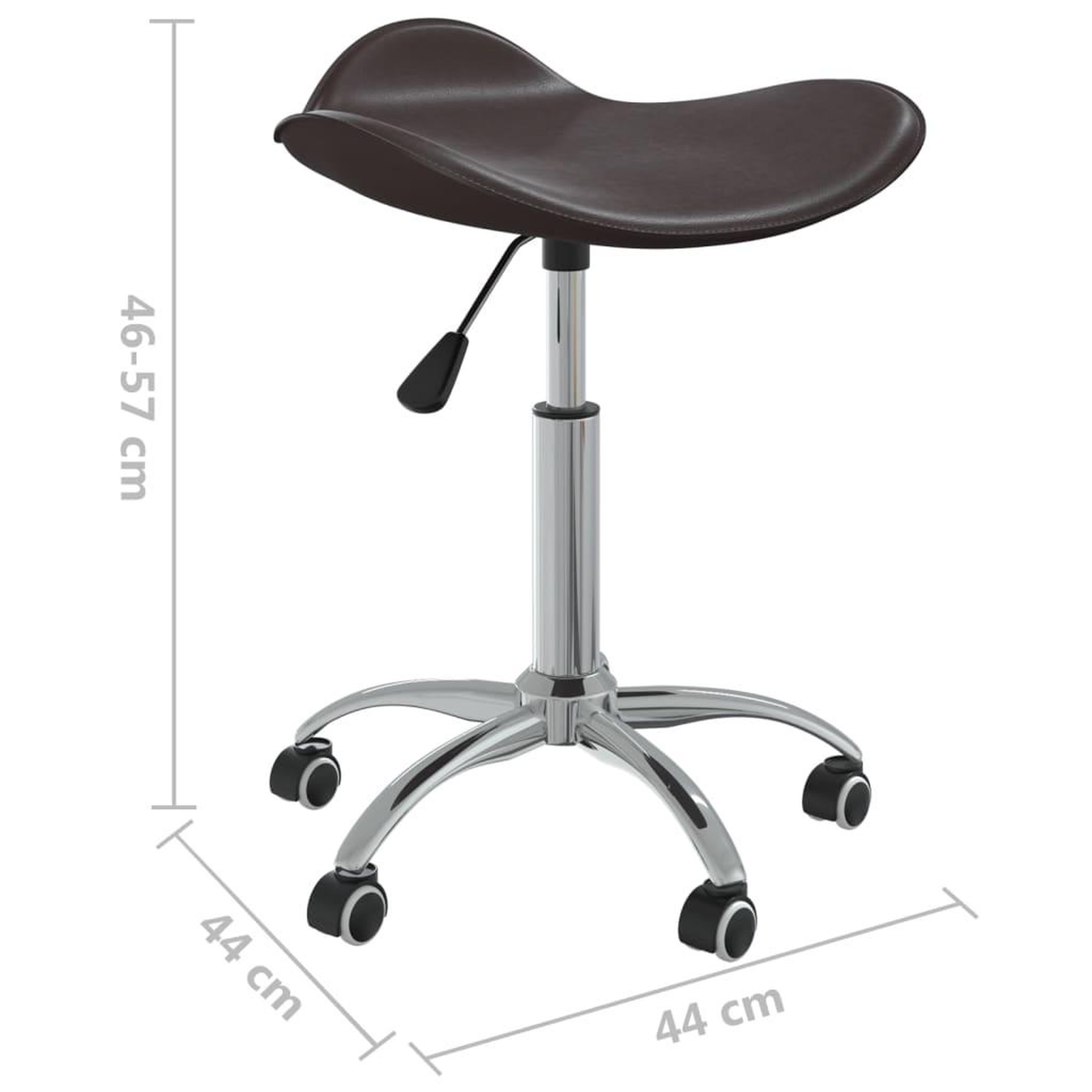 Voir la diapositive 6 : VIDAXL Chaise de bureau Marron Similicuir