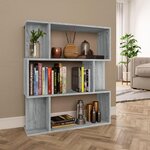 VIDAXL Bibliotheque/Cloison Sonoma gris 80x24x96 cm Bois d'ingenierie