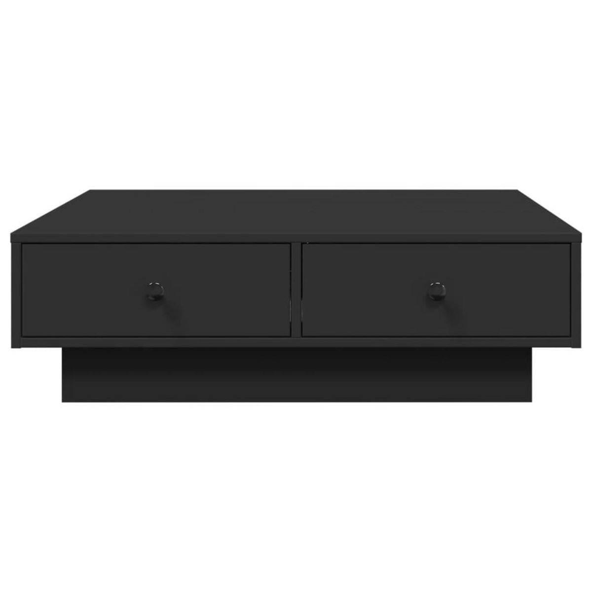 VIDAXL Table basse Noir 90x90x28 cm Agglomere
