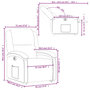 Voir la diapositive 6 : VIDAXL Fauteuil inclinable electrique noir tissu