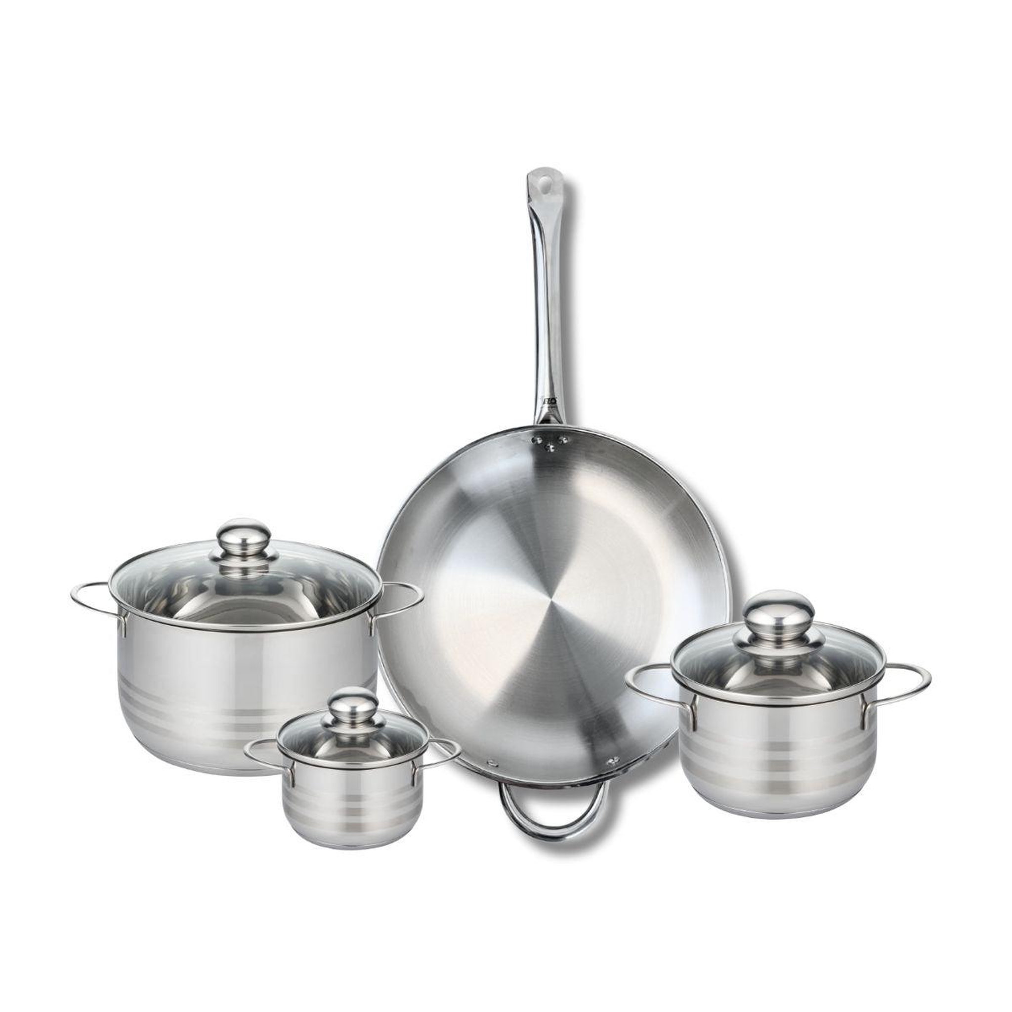 ELO Ensemble de 1 poêle de cuisson 32 cm et 3 faitouts 12, 16 et 20 cm elo profi brillant