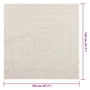 Voir la diapositive 6 : VIDAXL Tapis ZIZUR creme 120x120 cm aspect de jute interieur exterieur