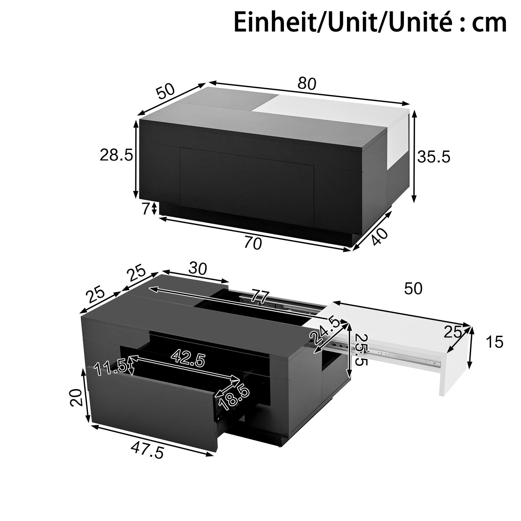 Voir la diapositive 3 : MERAX Table basse