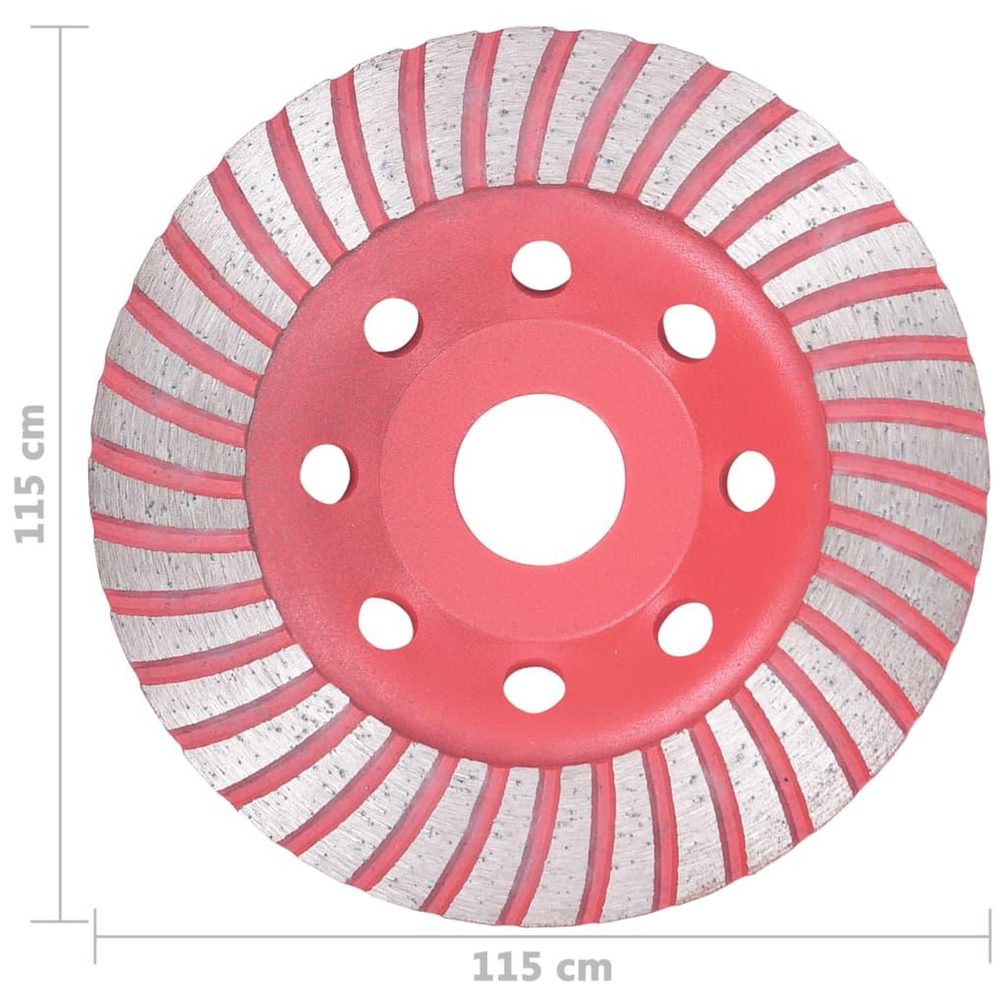 Voir la diapositive 5 : VIDAXL Disque de broyage diamante avec Turbo 115 mm