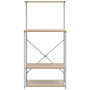 Voir la diapositive 3 : VIDAXL Armoire à micro ondes Blanc et chêne 60x39,6x123 cm