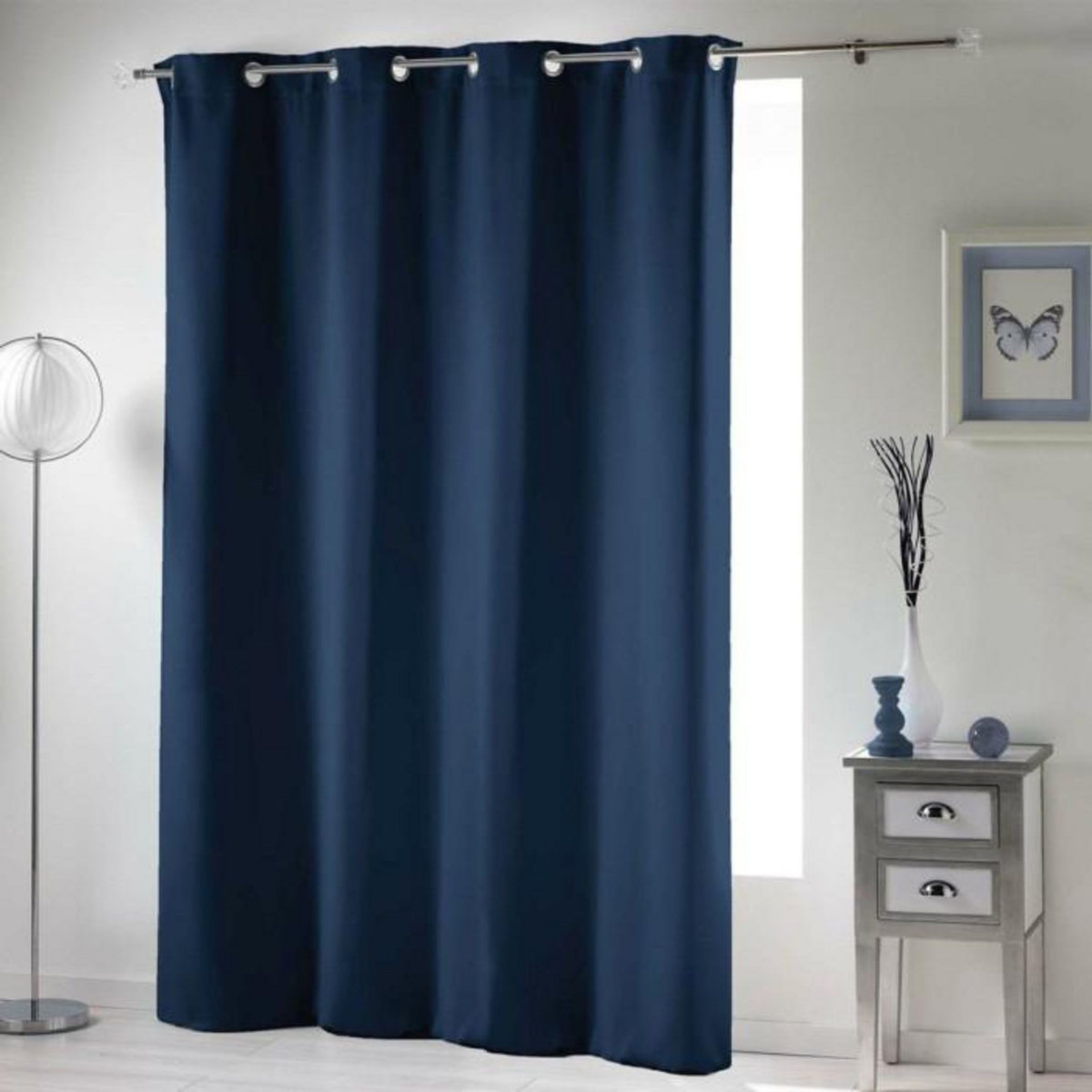 Paris Prix Rideau Occultant  Occult  135x240cm Bleu Navy