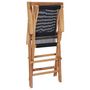 Voir la diapositive 5 : VIDAXL Chaises pliables de jardin lot de 2 Bois teck solide et corde