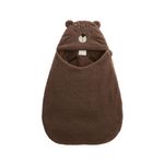 Petit Béguin Nid d'ange en sherpa Cracotte. Coloris disponibles : Marron