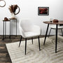 Voir la diapositive 2 : The Home Deco Factory Lot de 2 fauteuils en tissu côtelé DRAMMEN