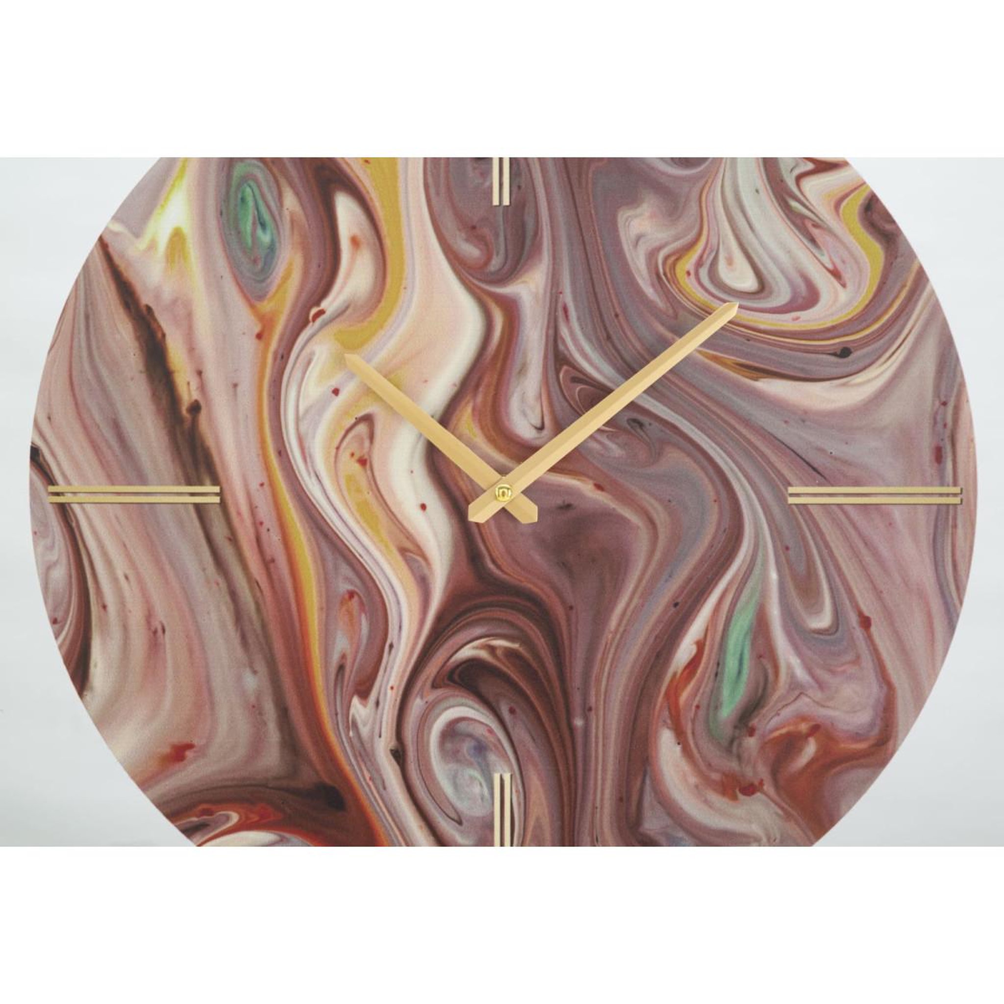 Voir la diapositive 2 : Paris Prix Horloge murale en verre  miroir mix  60cm multicolore