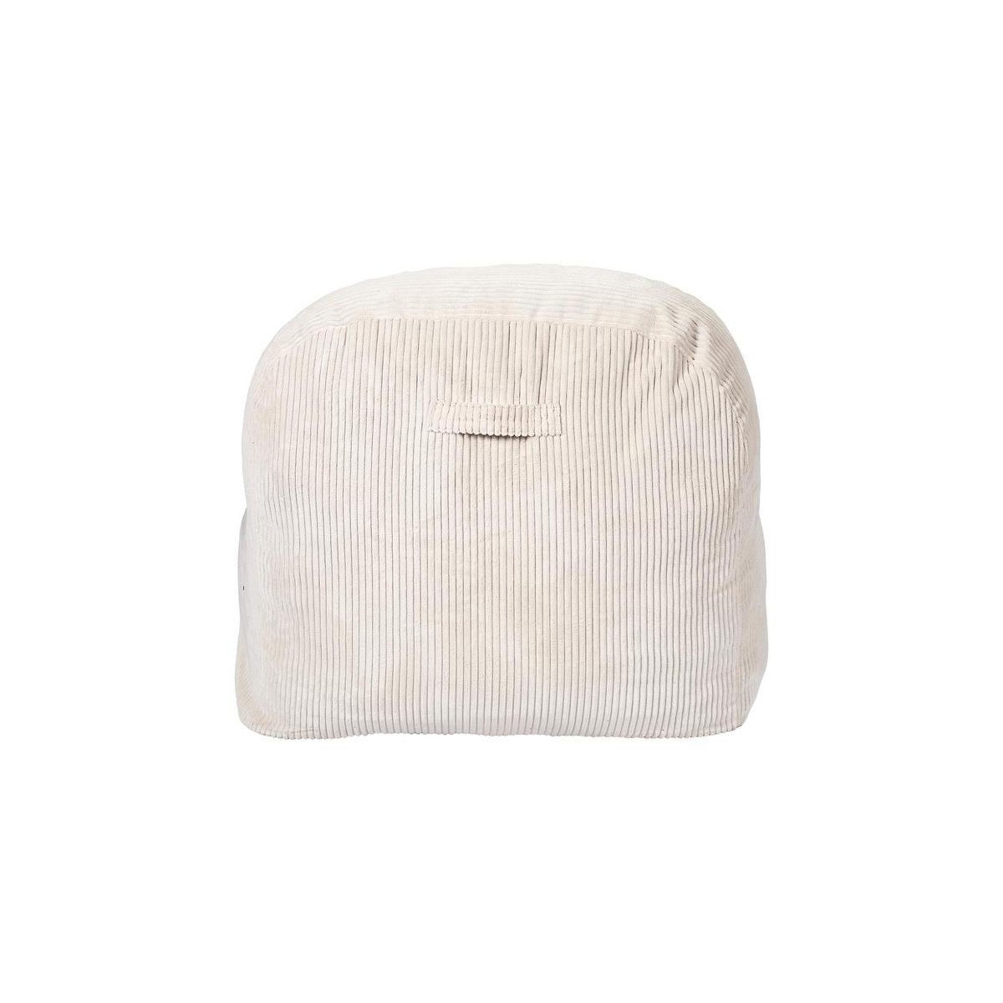 Voir la diapositive 4 : The Home Deco Factory Fauteuil Compressé Côtelé  Scott  85cm Beige
