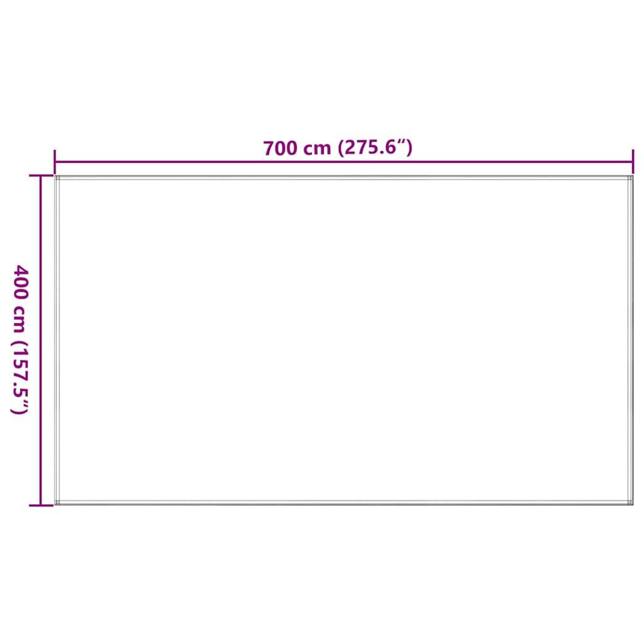 Voir la diapositive 6 : VIDAXL Tapis de tente 400x700 cm Marron