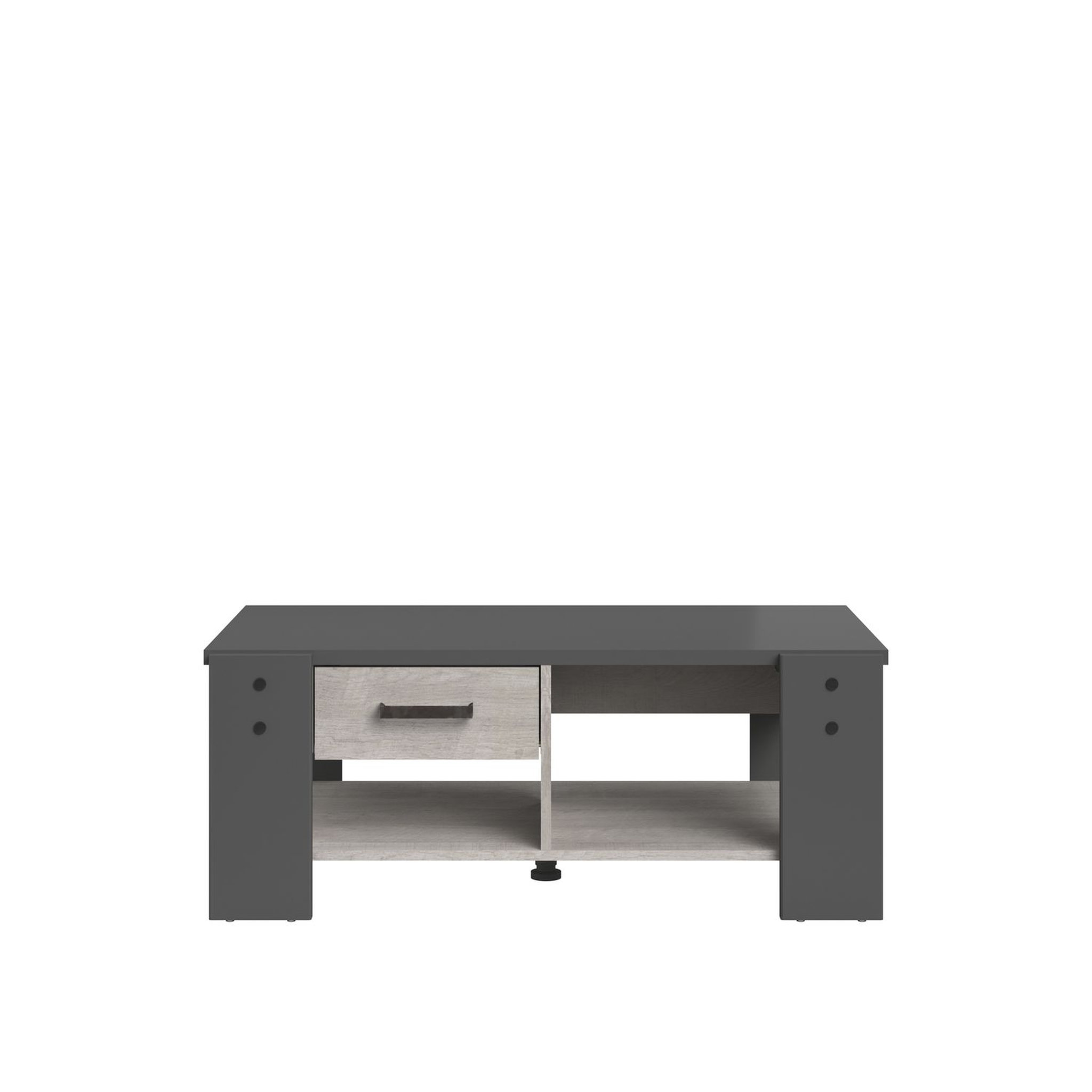 Voir la diapositive 3 : Table basse 1 tiroir 1 niche L101 x H40 x P54cm TRAVEL