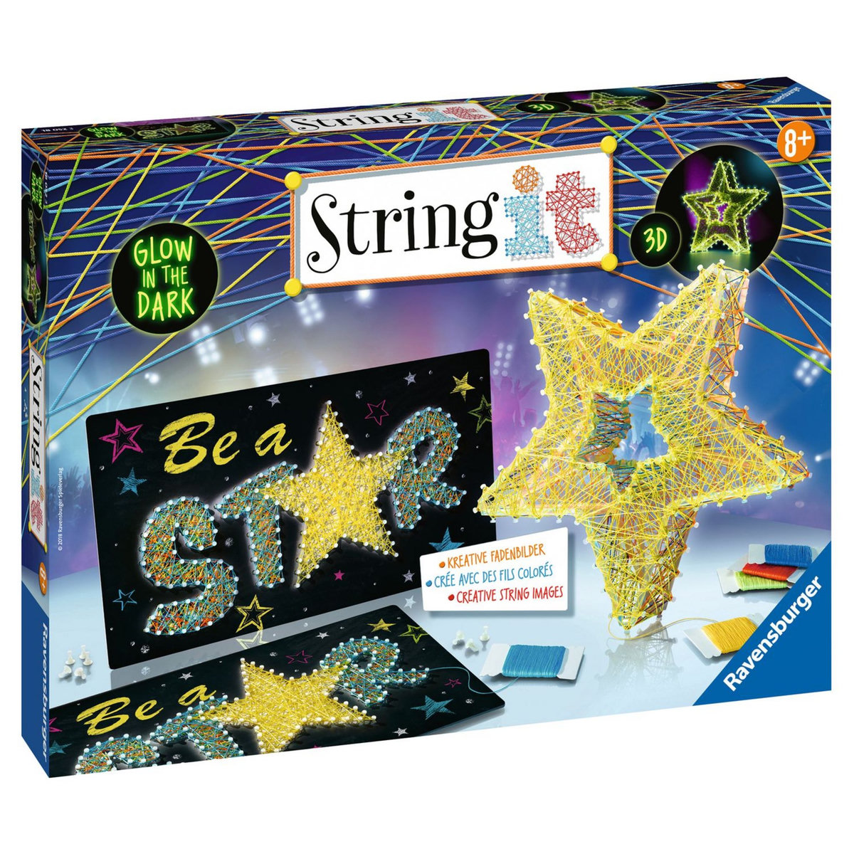 RAVENSBURGER Coffret String it - Glow in the dark