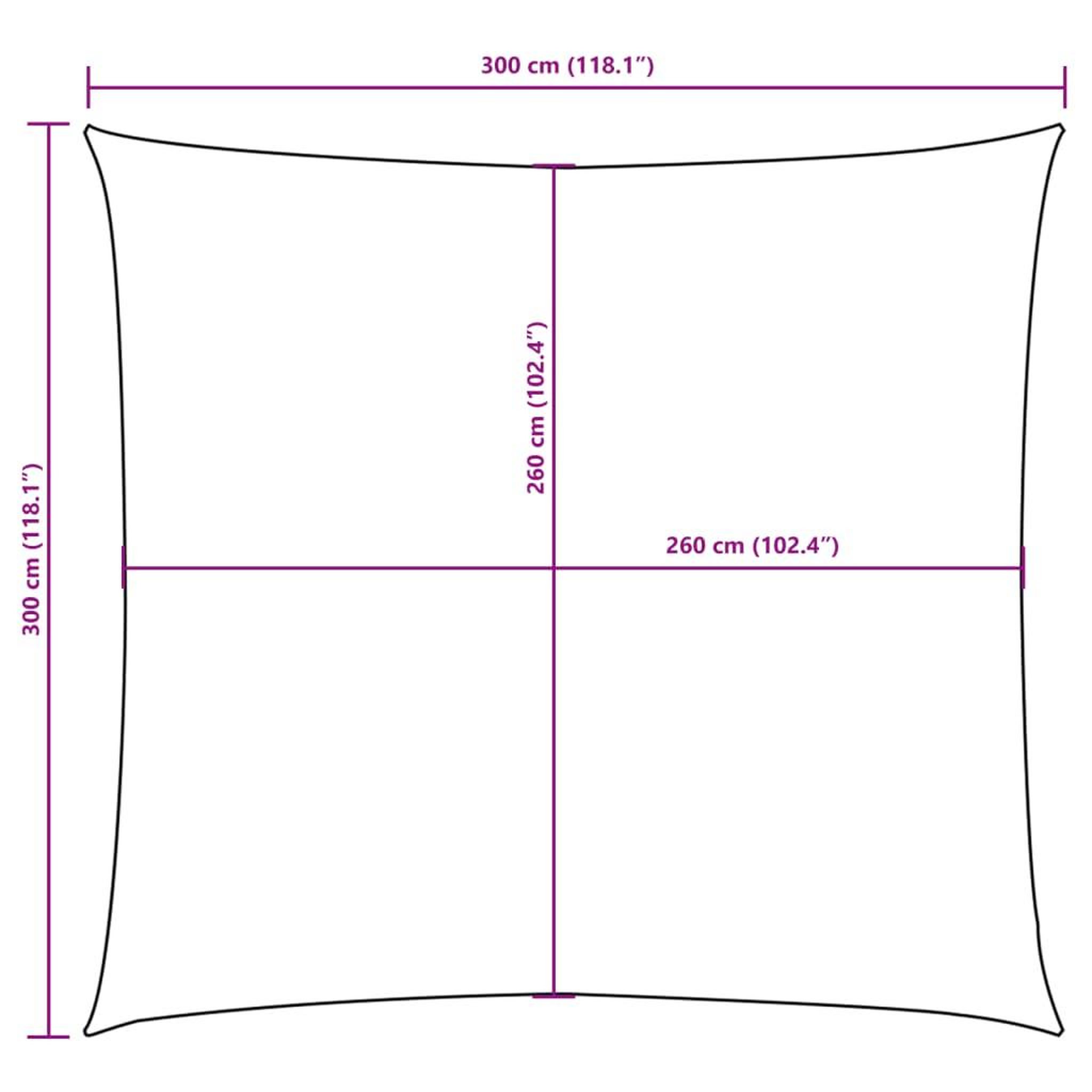 Voir la diapositive 6 : VIDAXL Voile de parasol tissu oxford carre 3x3 m bleu