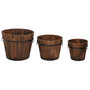 Voir la diapositive 2 : VIDAXL Ensemble de jardiniere godet 3 pcs bois massif de sapin