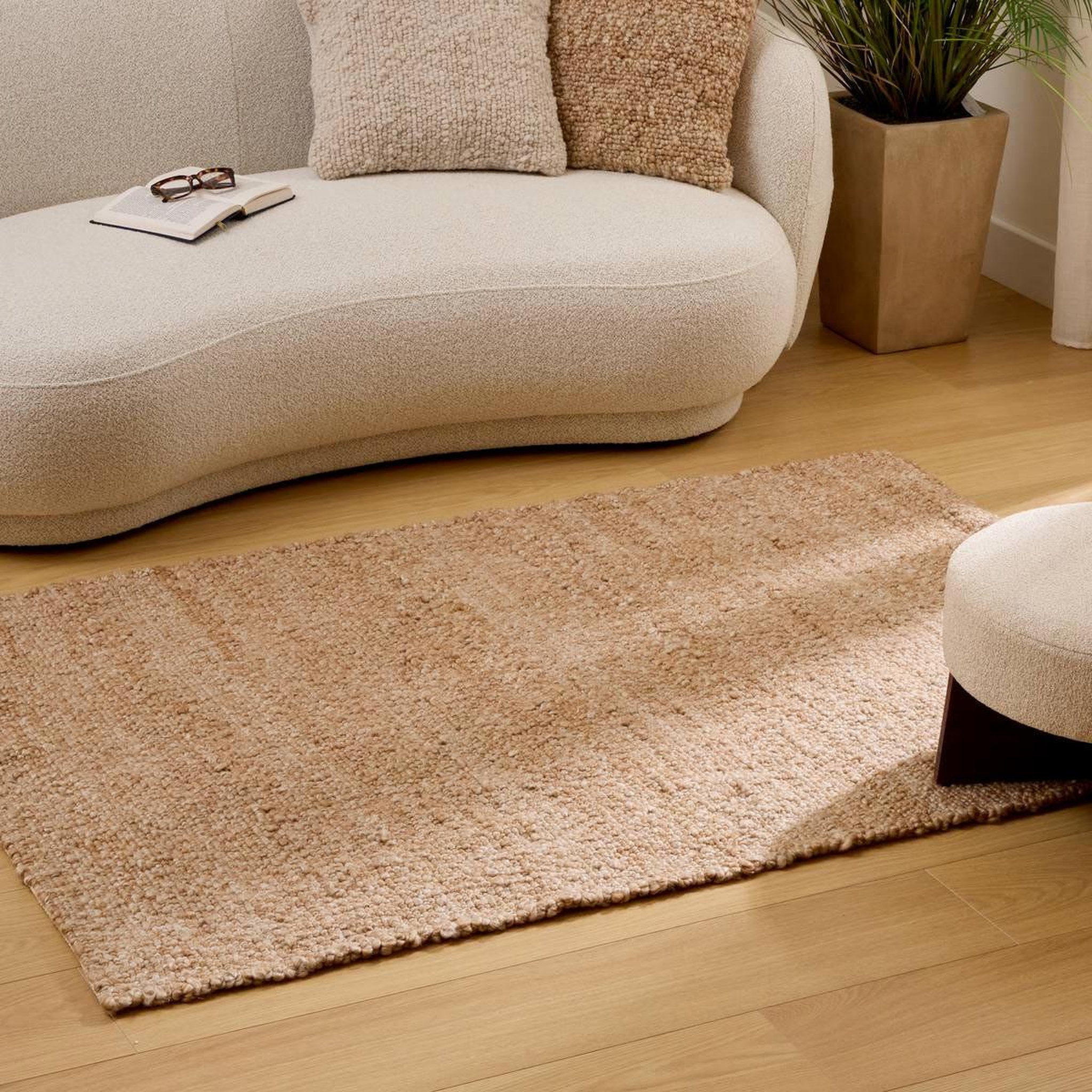 Voir la diapositive 4 : ATMOSPHERA Tapis effet laine  volna  118x170cm camel