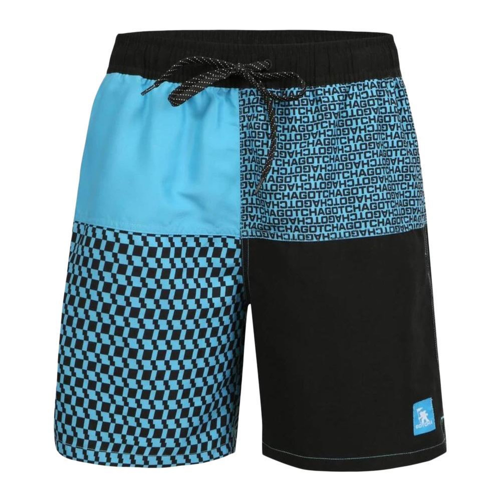 GOTCHA Short de bain Noir/ Homme Gotcha Grid. Coloris disponibles : Bleu