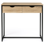 Voir la diapositive 5 : ID MARKET Console 2 tiroirs DETROIT design industriel