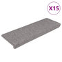 Voir la diapositive 2 : VIDAXL Tapis d'escalier autocollants 15 pcs 65x21x4 cm Argente