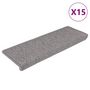 Voir la diapositive 2 : VIDAXL Tapis d'escalier autocollants 15 pcs 65x21x4 cm Argente