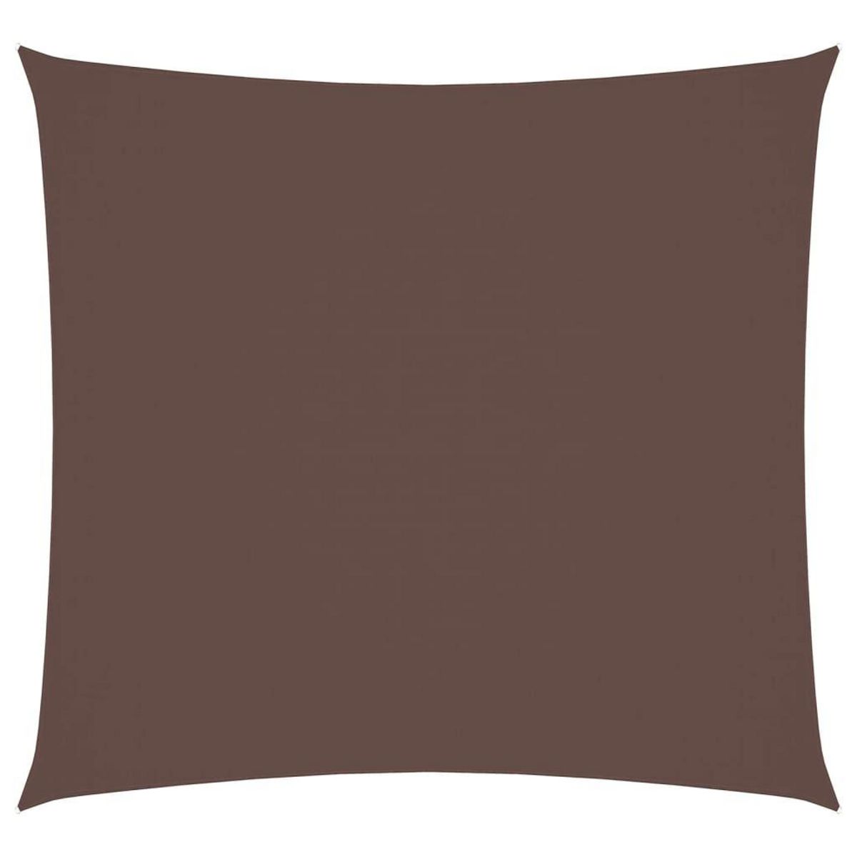 VIDAXL Voile de parasol tissu oxford carre 2x2 m marron