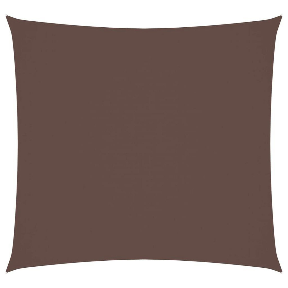 VIDAXL Voile de parasol tissu oxford carre 2x2 m marron