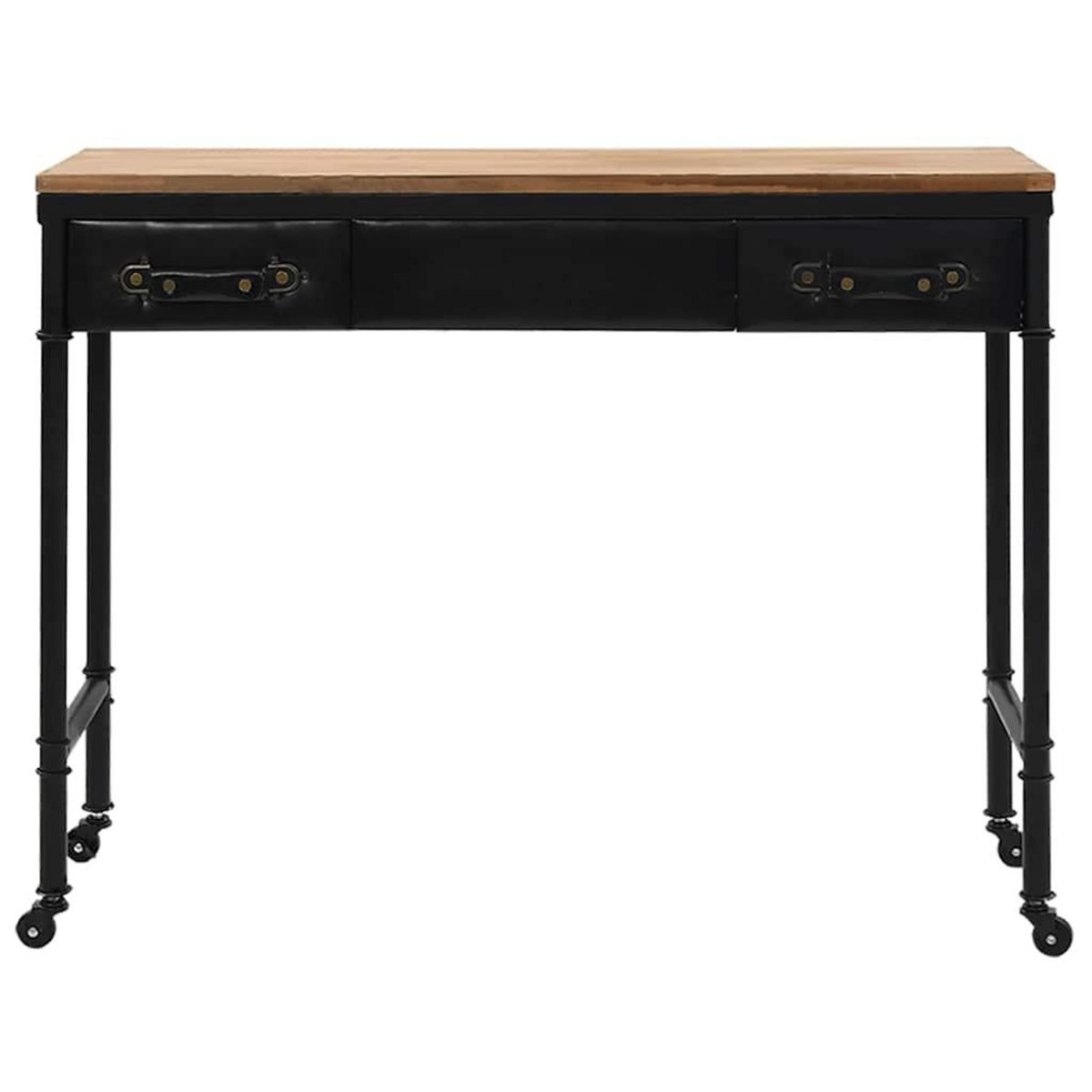 VIDAXL Table console MDF et bois de sapin 100 x 33,5 x 80 cm