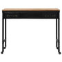 Voir la diapositive 2 : VIDAXL Table console MDF et bois de sapin 100 x 33,5 x 80 cm