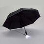 Paris Prix Parapluie & Lampe Torche  Automatique  31cm Noir