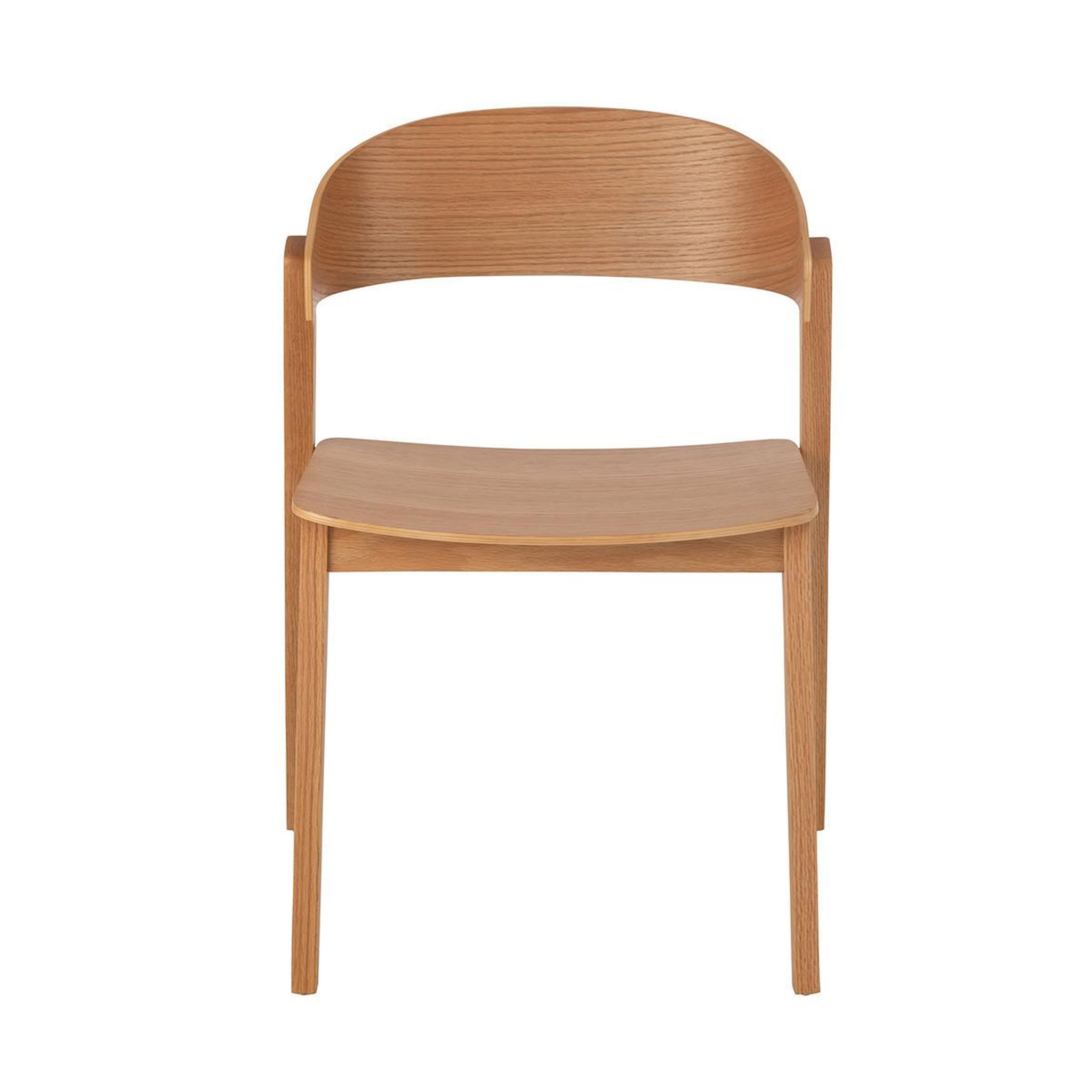 Voir la diapositive 2 : J-LINE Chaise en bois  laga  75cm naturel
