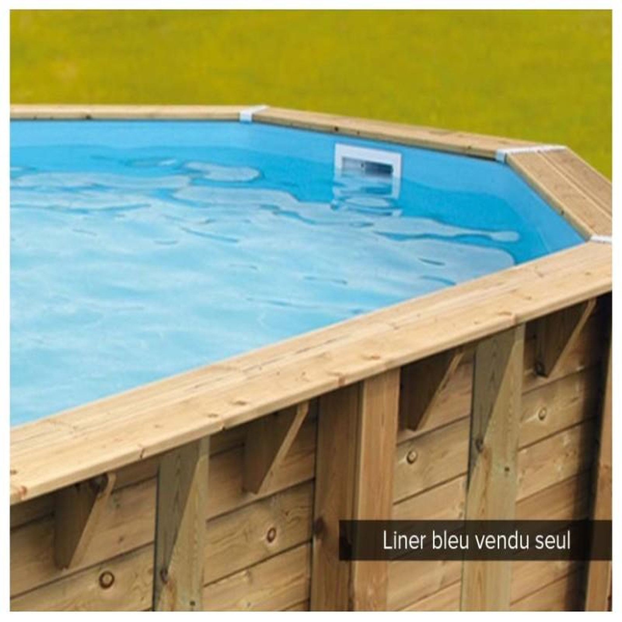 Ubbink Liner seul bleu pour piscine bois azura 7,50 x 4,00 x 1,30 m - ubbink