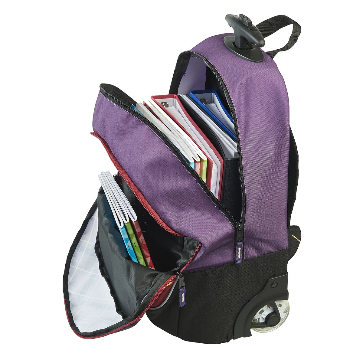 BODYPACK Sac à dos à roulettes prune