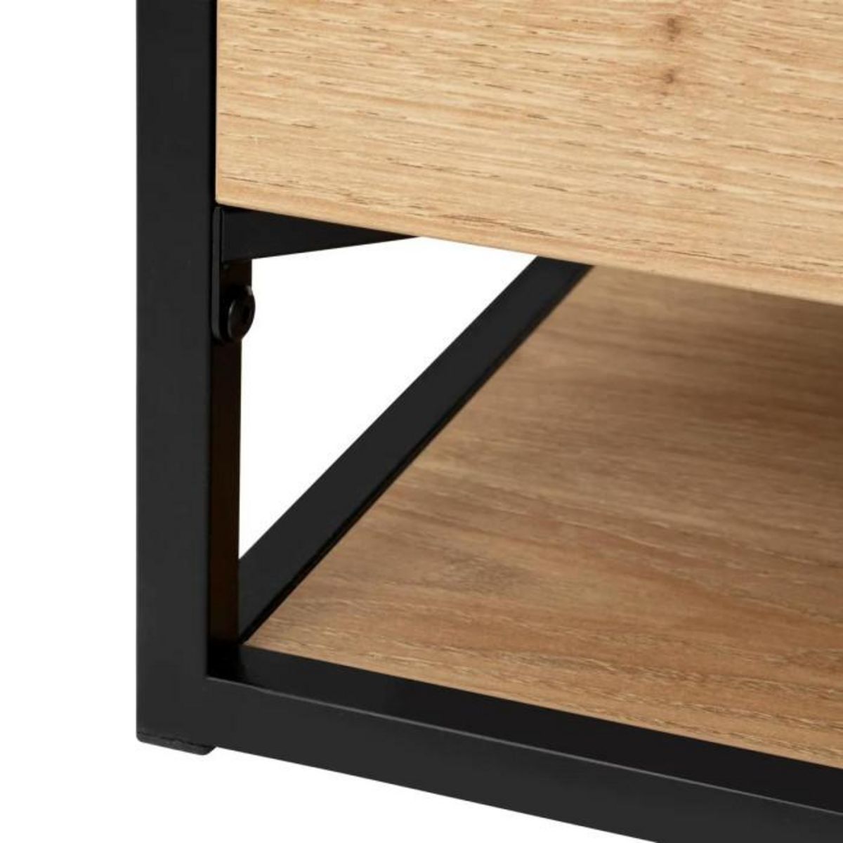 ATMOSPHERA Table Basse 2 Tiroirs  Aldéa  120cm Naturel