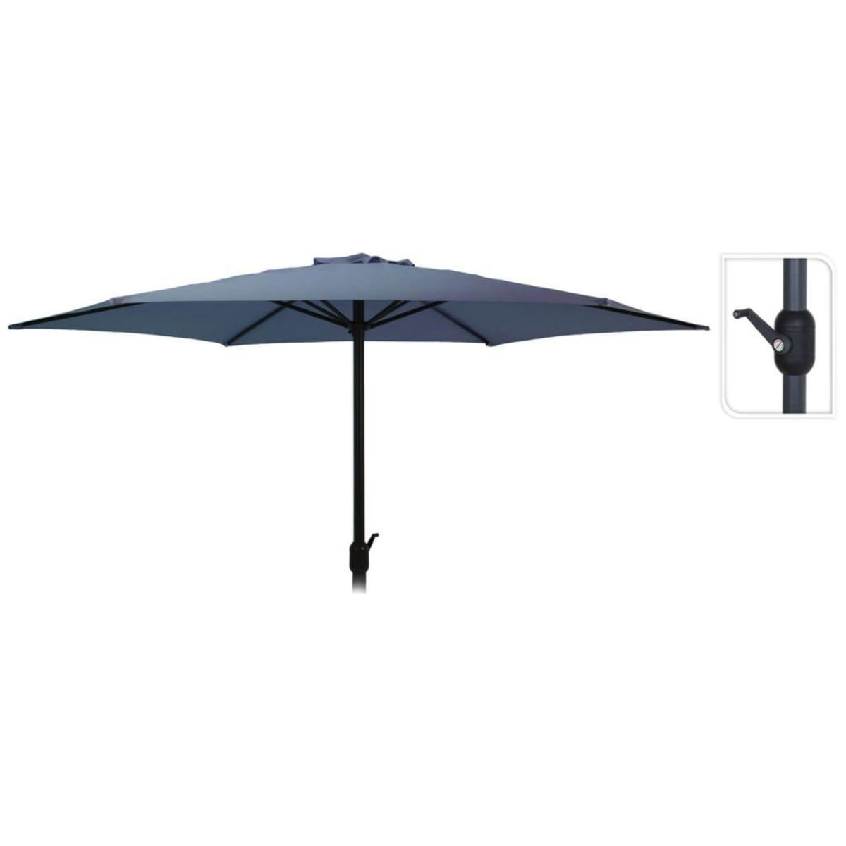 ProGarden ProGarden Parasol de jardin Monica 270 cm bleu fonce