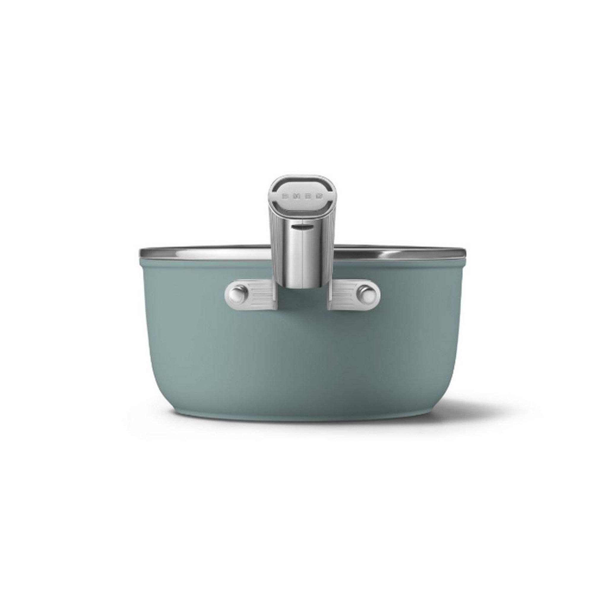 Voir la diapositive 3 : SMEG Casserole vert émeraude mat 20cm + couvercle - spf2012egm
