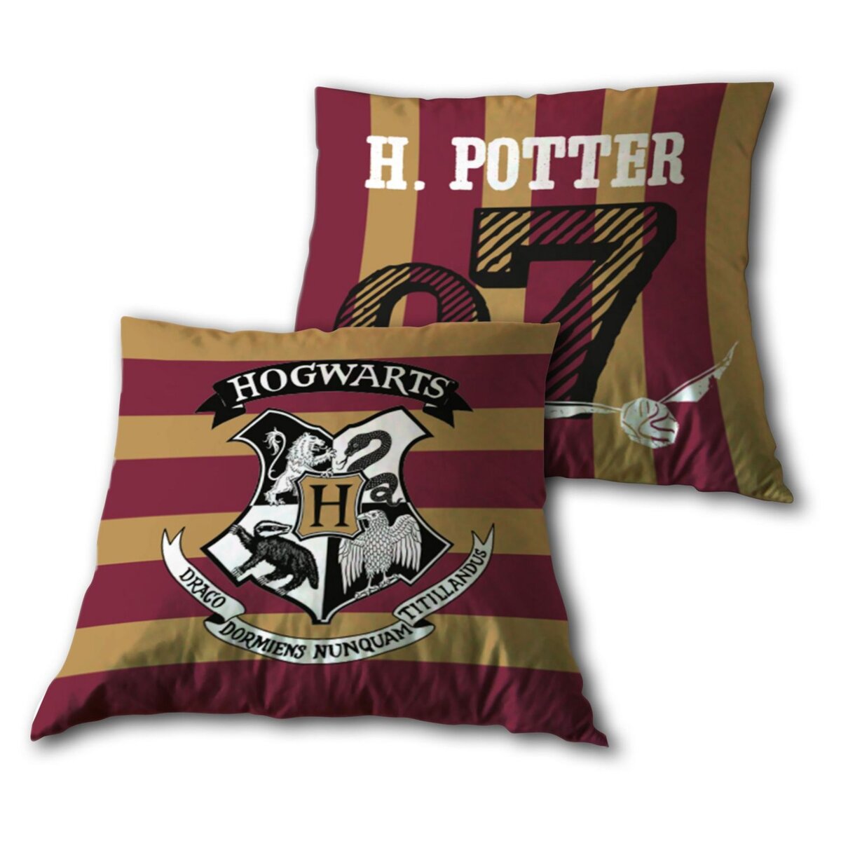 Harry Potter Coussin en polyester double face imprimé HARRY POTTER