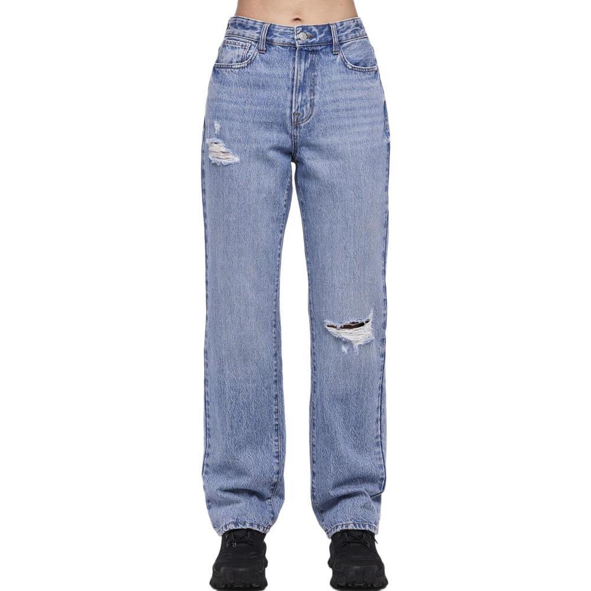 Pieces Jean Droit  Femme Pieces Donna. Coloris disponibles : Bleu