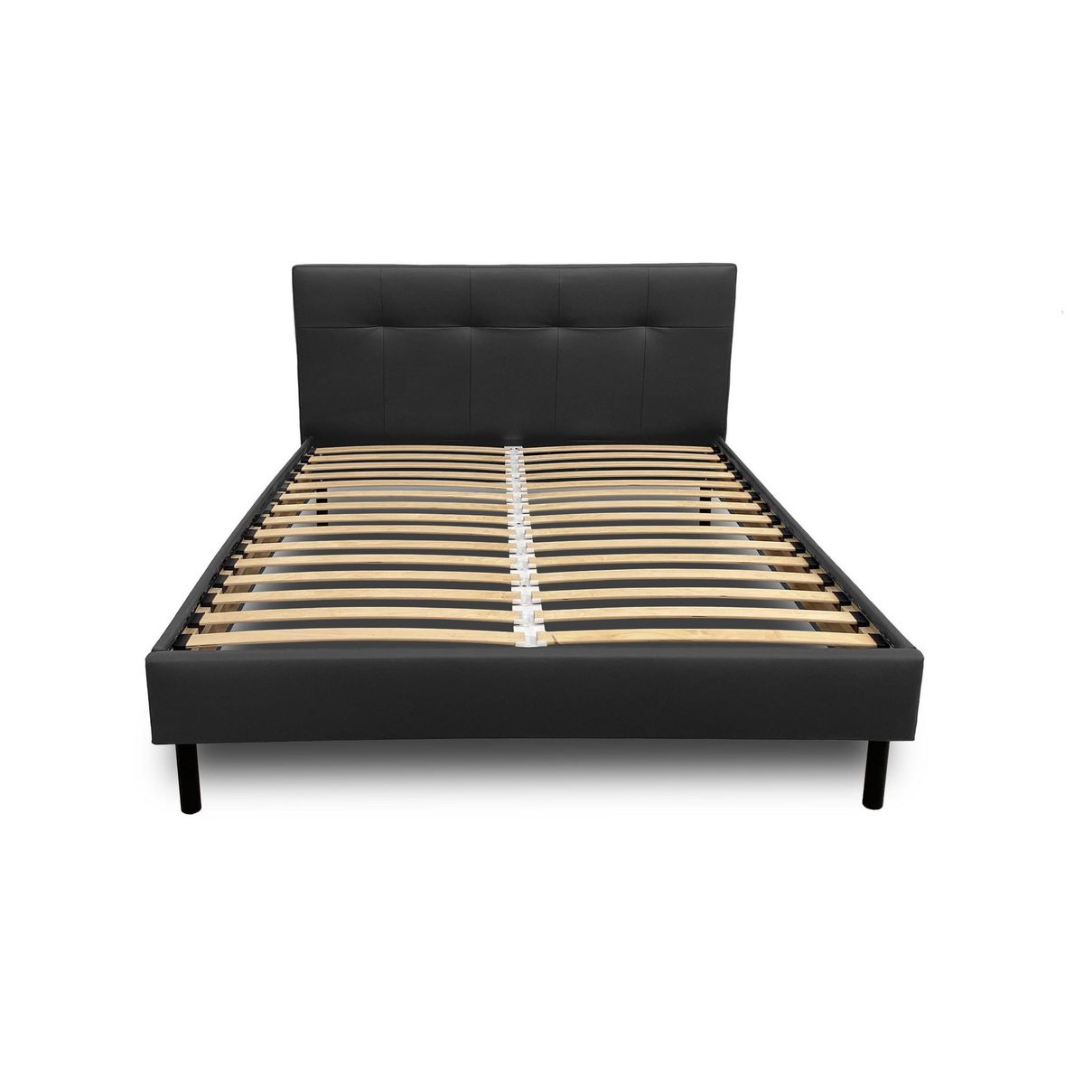 BEST MOBILIER Magritte - lit - 160x200 - sommier inclus - en simili