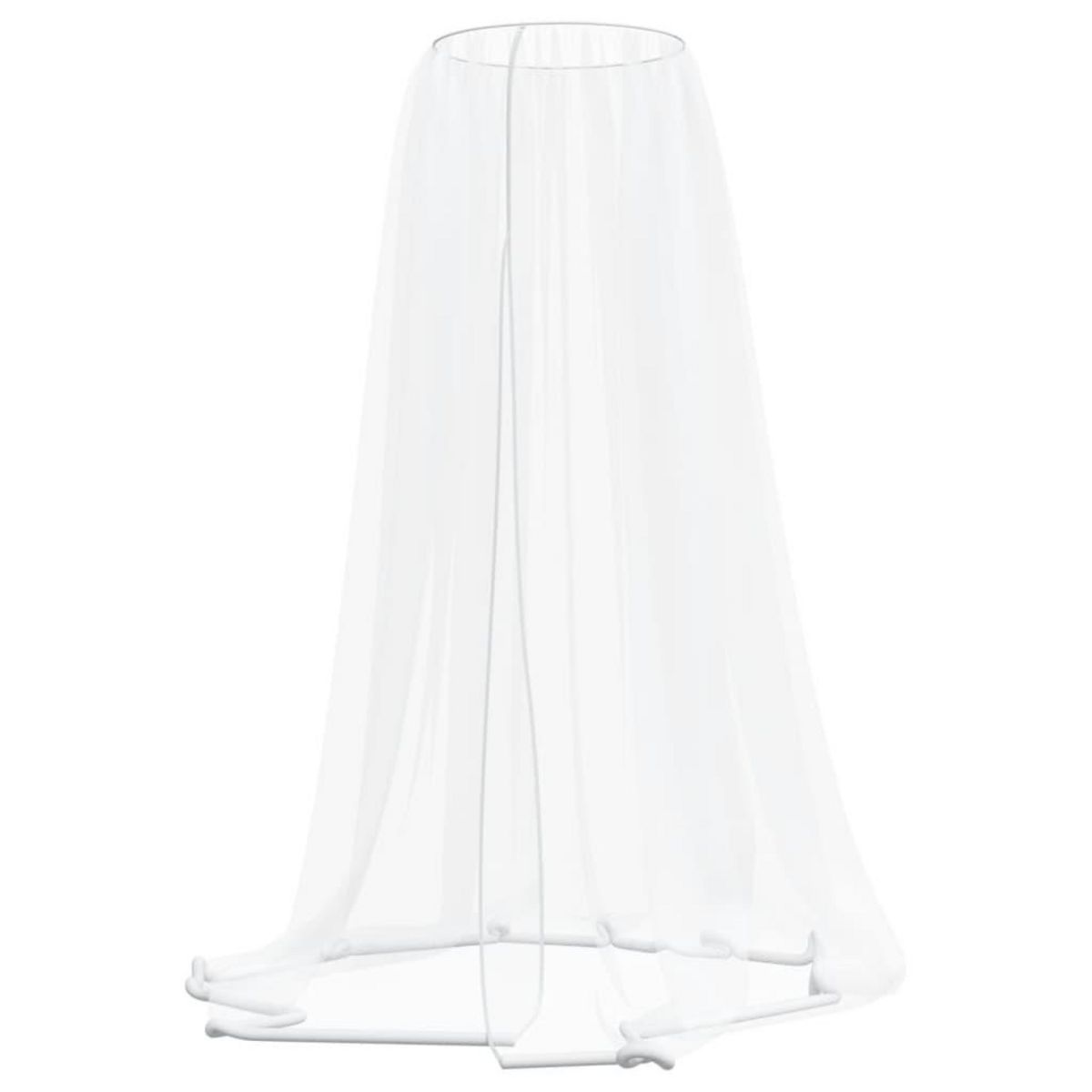 VIDAXL Moustiquaire pour parasol 220 maille blanc Φ300x230 cm