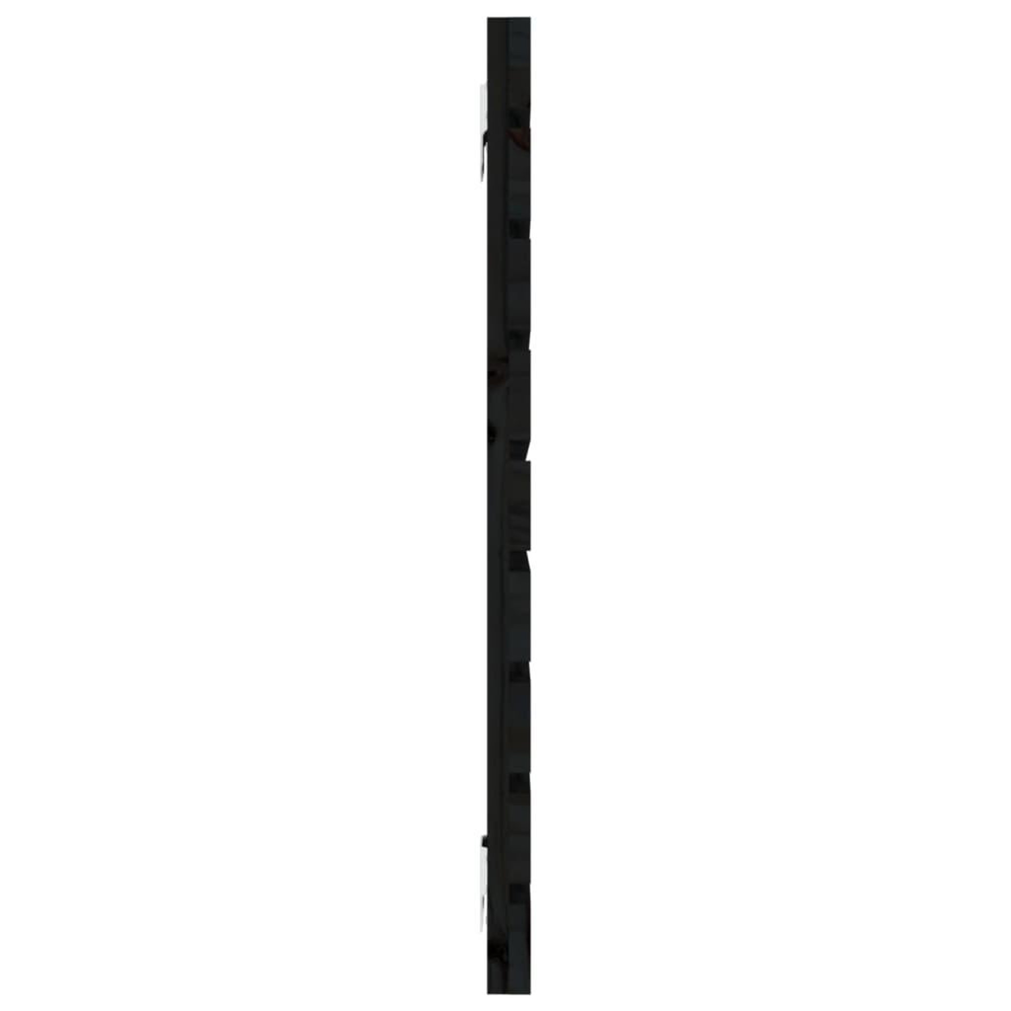 Voir la diapositive 5 : VIDAXL Tete de lit murale Noir 146x3x63 cm Bois massif de pin