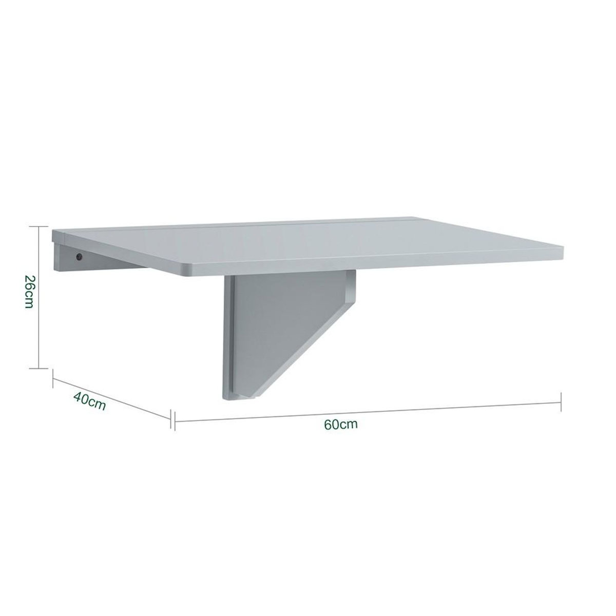SOBUY SoBuy - Table murale extensible pliante - Minimaliste - FWT03