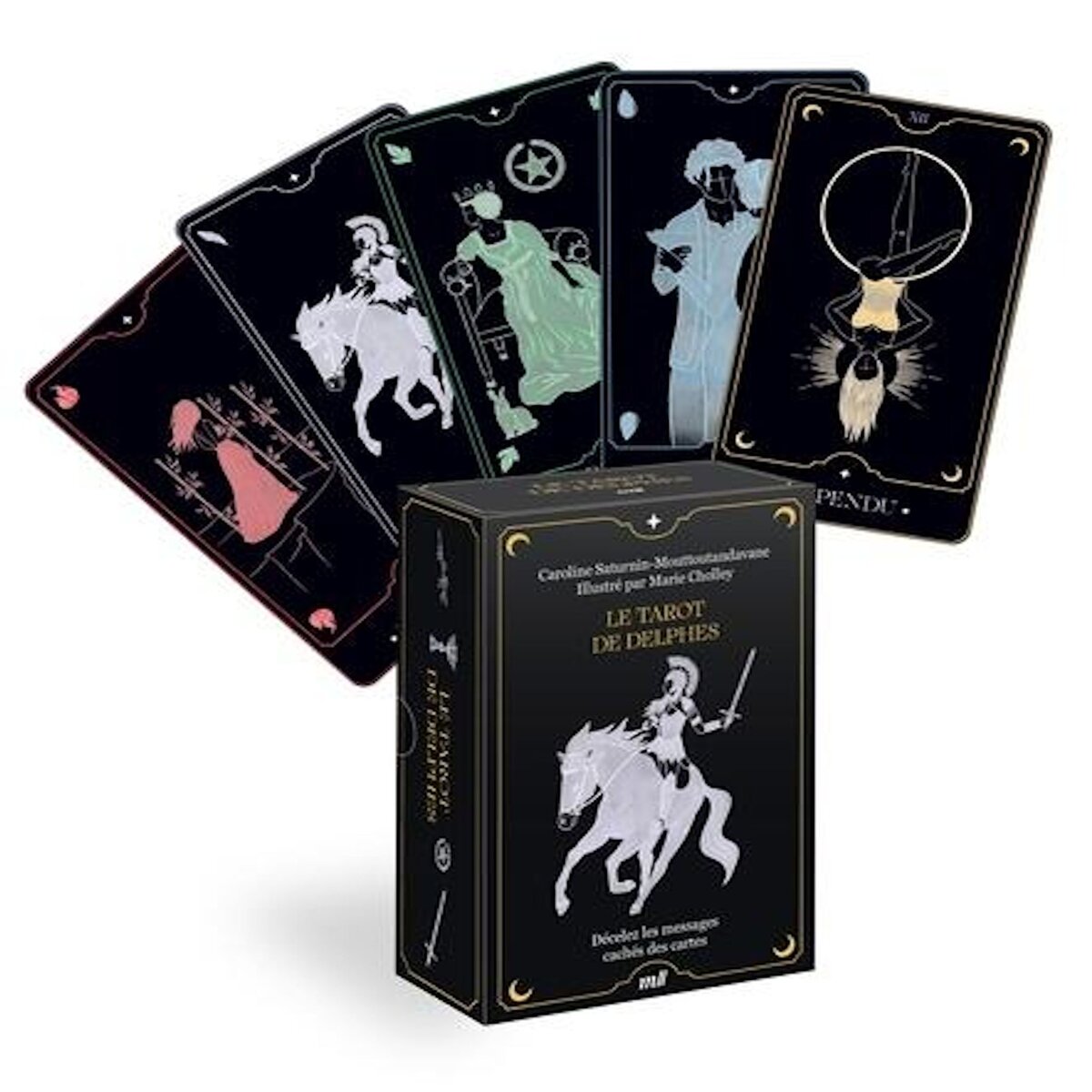 LE TAROT DE DELPHES. DECELEZ LES MESSAGES CACHES DES CARTES. 78 CARTES, Saturnin-Mouttoutandavane Caroline