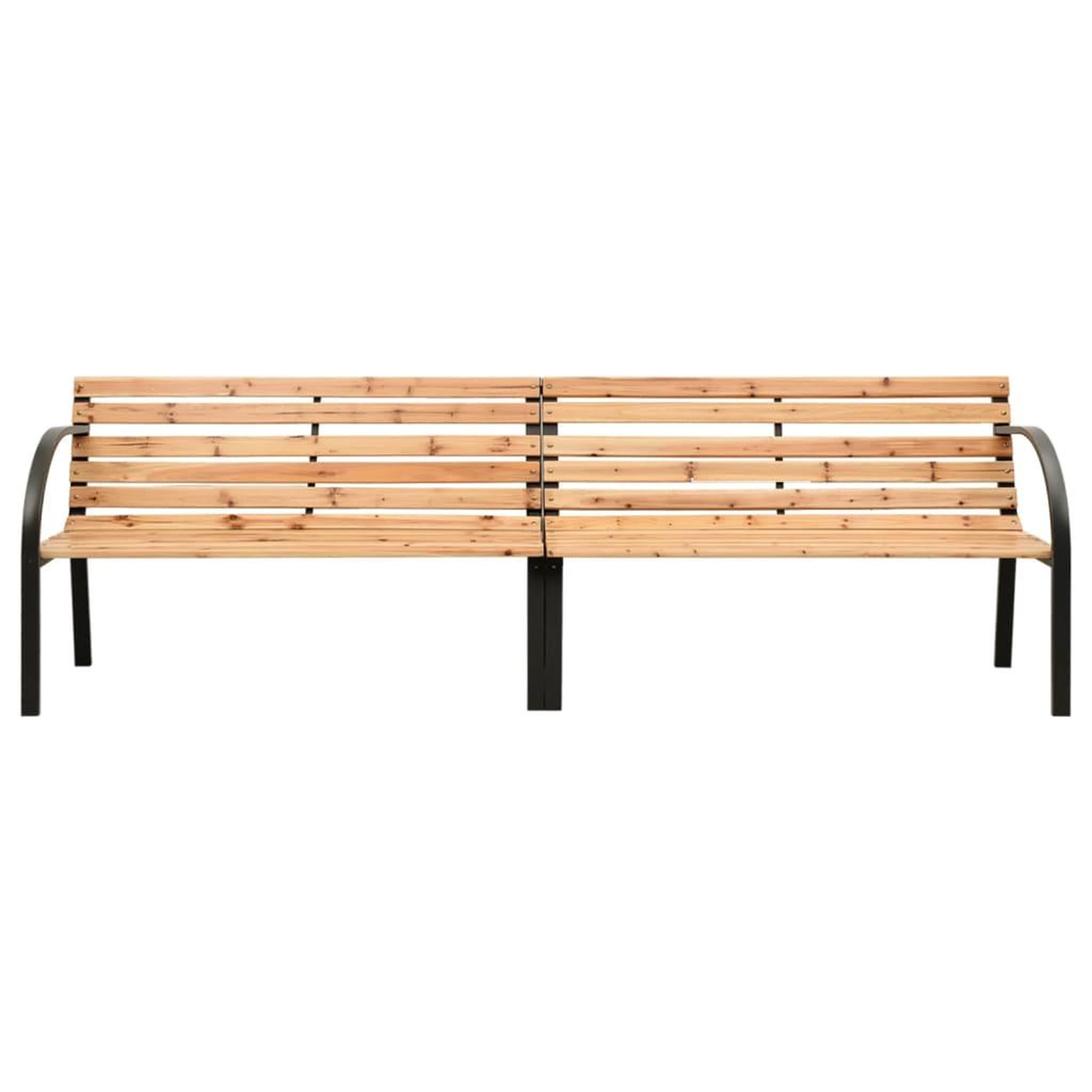 Voir la diapositive 2 : VIDAXL Banc double de jardin 225 cm Bois de sapin massif